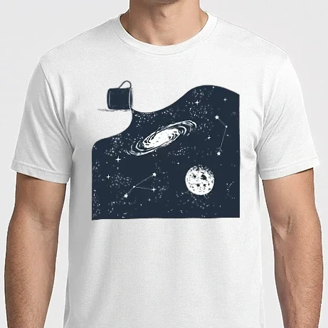 Férfi Imperial póló - Galaxy Bucket