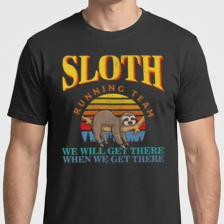 Férfi Imperial póló - sloth running team retro