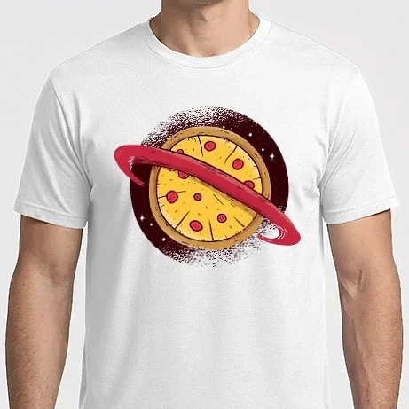 Férfi Imperial póló - Pizza bolygó