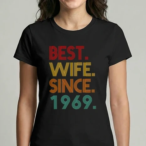 Női Imperial póló - best wife since 1969 retro