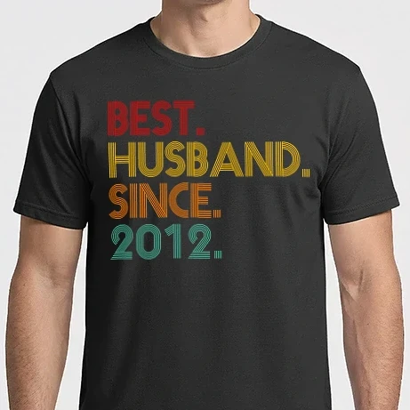 Férfi Imperial póló - best husband since 2012 retro