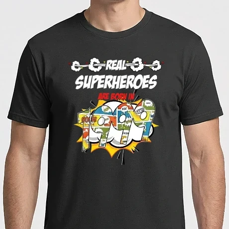 Férfi Imperial póló - real superheroes are born in 1999