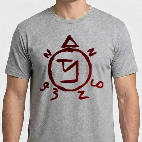 Férfi Imperial póló - Angel Banishing Symbol