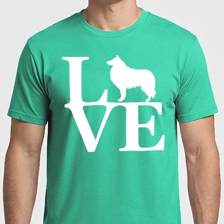 Férfi Imperial póló - Border collie love