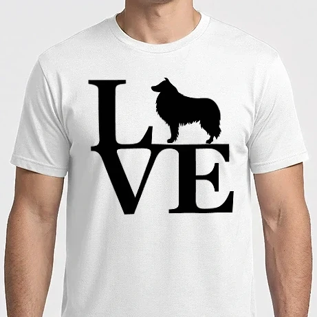 Férfi Imperial póló - Border collie love