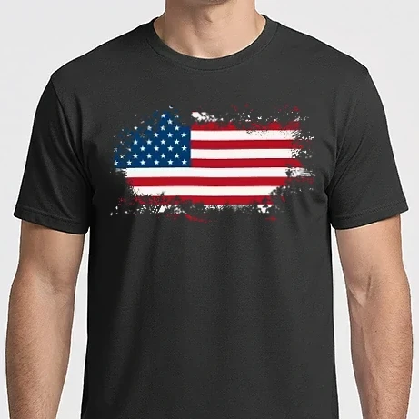 Férfi Imperial póló - Amerika zászló