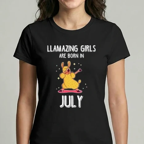 Női Imperial póló - Llamazing girls are born in july