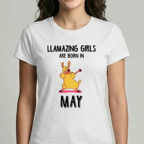 Női Imperial póló - Llamazing girls are born in may black