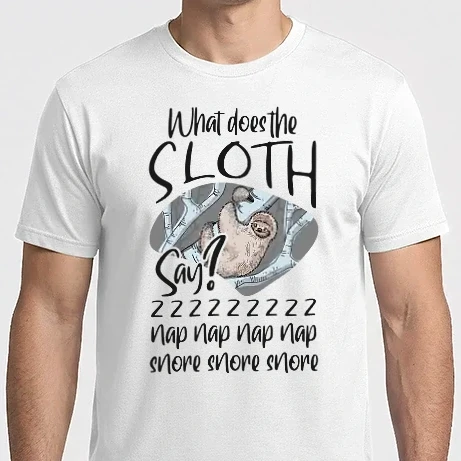 Férfi Imperial póló - What does the sloth say