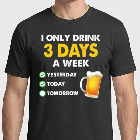 Férfi Imperial póló - I only drink 3 days a week