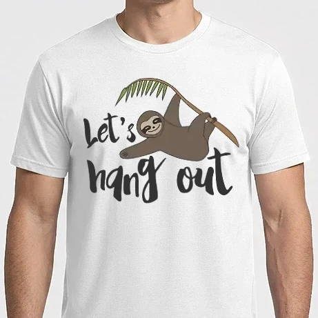 Férfi Imperial póló - Let's hang out sloth