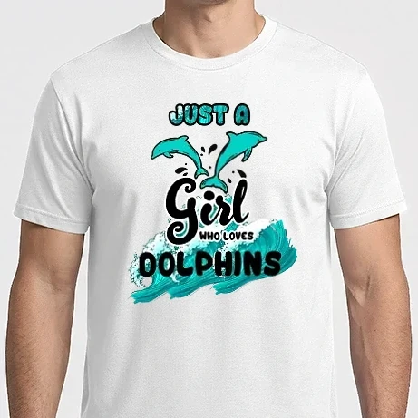 Férfi Imperial póló - Just a girl who loves dolphins