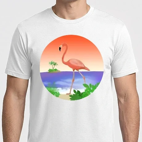 Férfi Imperial póló - Flamingó