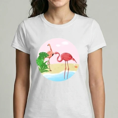 Női Imperial póló - Flamingó