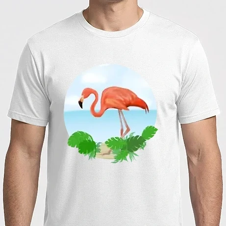 Férfi Imperial póló - Flamingó