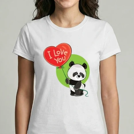 Női Imperial póló - panda szerelem