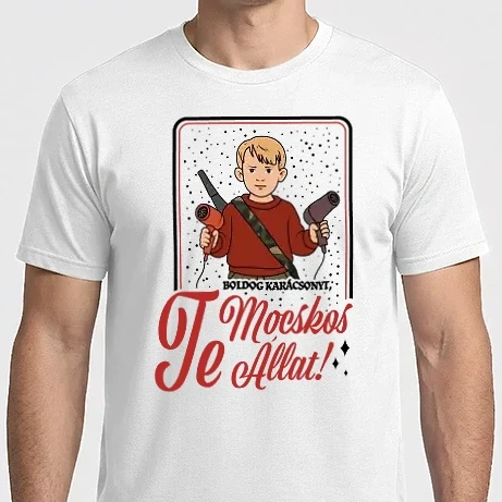 Férfi Imperial póló - Boldog Karácsonyt, Te mocskos állat!