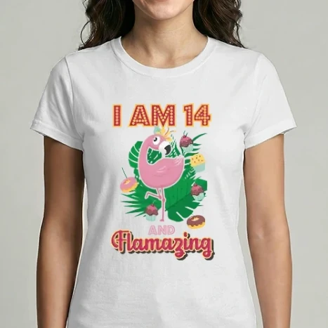 Női Imperial póló - FLAMAZING SZÜLINAPOS 14 éves