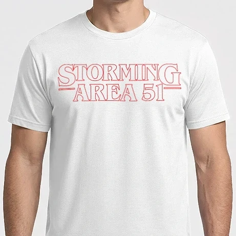 Férfi Imperial póló - storming area 51 things outline