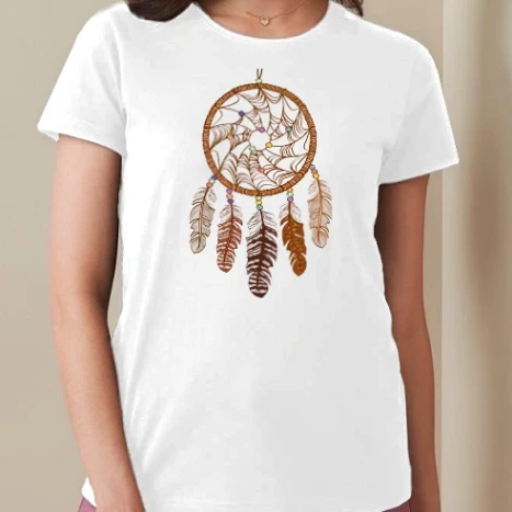 Női prémium kerek nyakú póló  - Dream Catcher