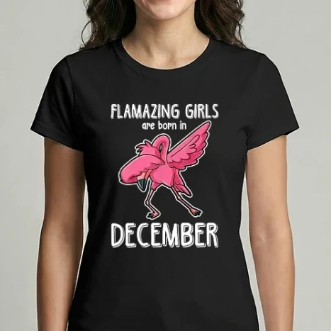 Női Imperial póló - flamazing girls are born in december