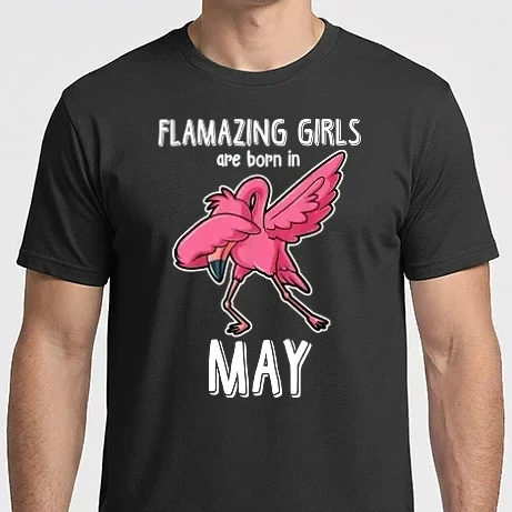 Férfi Imperial póló - Flamazing girls are born in may