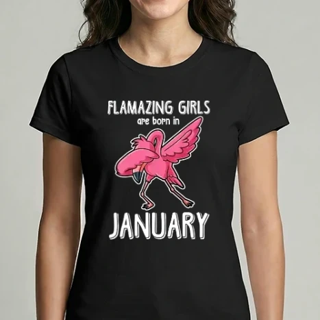 Női Imperial póló - Flamazing girls are born in january
