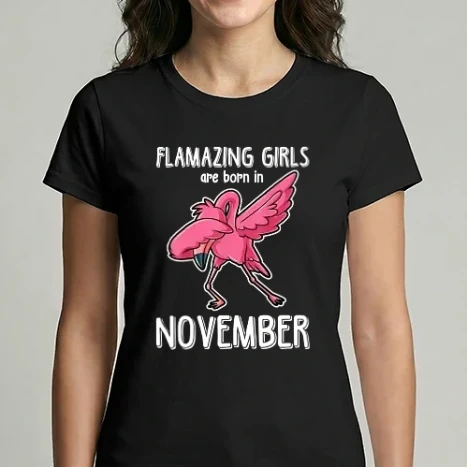 Női Imperial póló - Flamazing girls are born in november