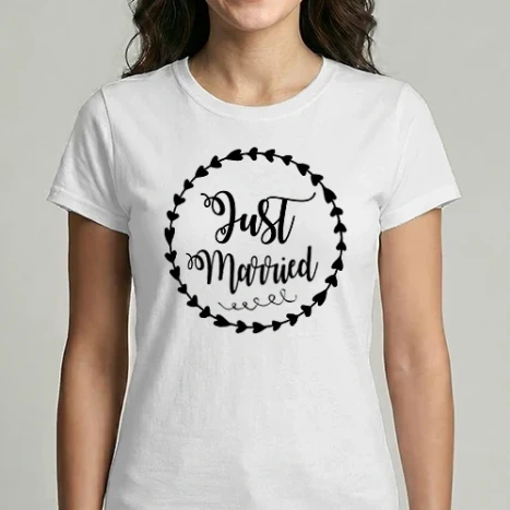 Női Imperial póló - Just married - Póló Esküvőre