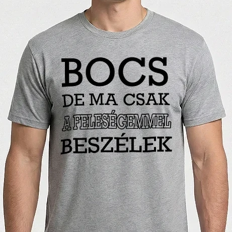 Férfi Imperial póló - Feleségemmel beszélek