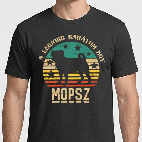 Férfi Imperial póló - Legjobb barátom egy mopsz