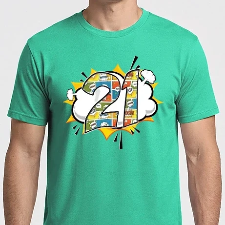 Férfi Imperial póló - Comic Number 21