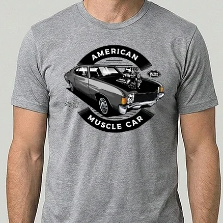 Férfi Alap póló - american muscle car