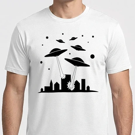 Férfi Imperial póló - alien invasion