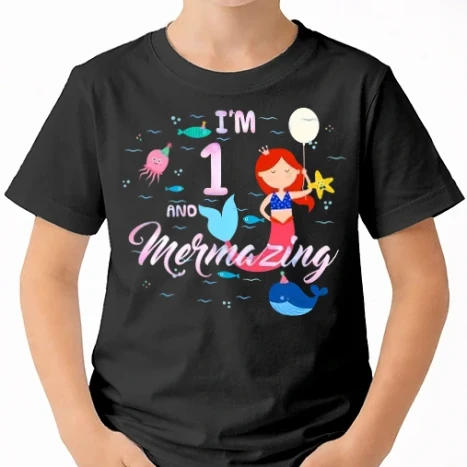 Uniszex gyerek Póló - Mermazing 1