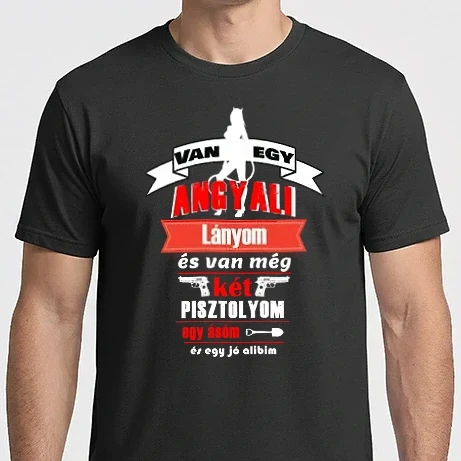 Férfi Imperial póló - Van 1 angyali lányom