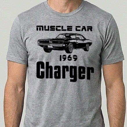 Férfi Alap póló - muscle car 
