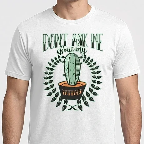 Férfi Imperial póló - Dont ask me about my tattoos