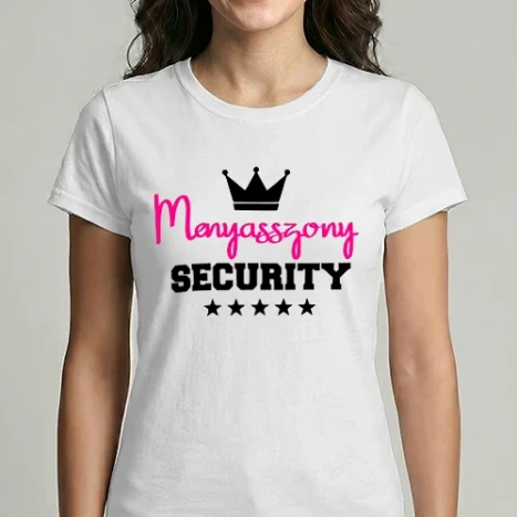 Női Imperial póló - Menyasszony security színezhető