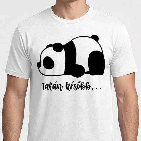 Férfi Imperial póló - Maybe later cutie panda hun