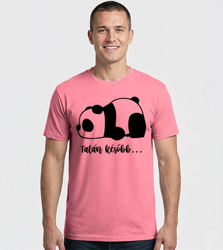 Maybe later cutie panda hun – Férfi Imperial póló