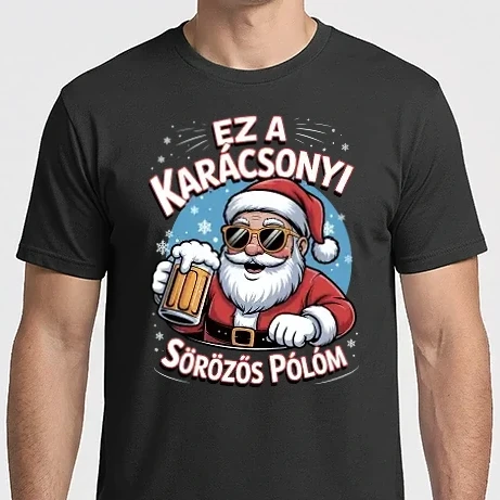 Férfi Imperial póló - Karácsonyi sörözős pólóm
