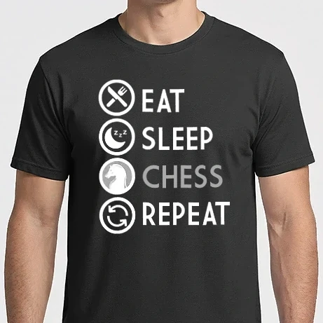Férfi Imperial póló - eat sleep chess