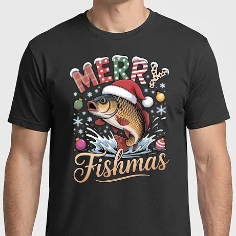 Férfi Imperial póló - Merry Fishmas