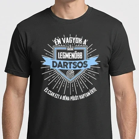 Férfi Imperial póló - Én vagyok a legmenőbb sportoló DARTSOS
