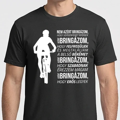 Férfi Imperial póló - Azért bringázom