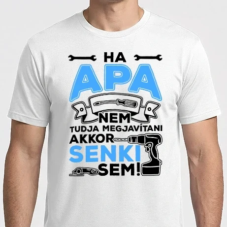 Férfi Imperial póló - Ha apa senki sem redesign