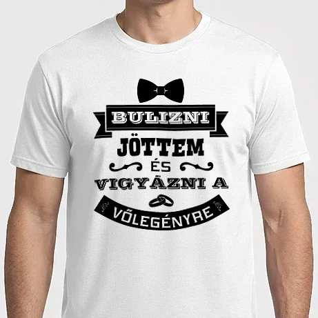 Férfi Imperial póló - Bulizni jöttem vőlegény