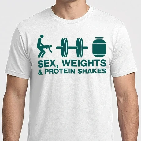 Férfi Imperial póló - Sex, weights and protein shakes