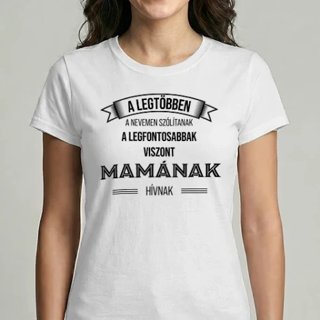 Női Imperial póló - A_legtobben_minta_mama_fekete